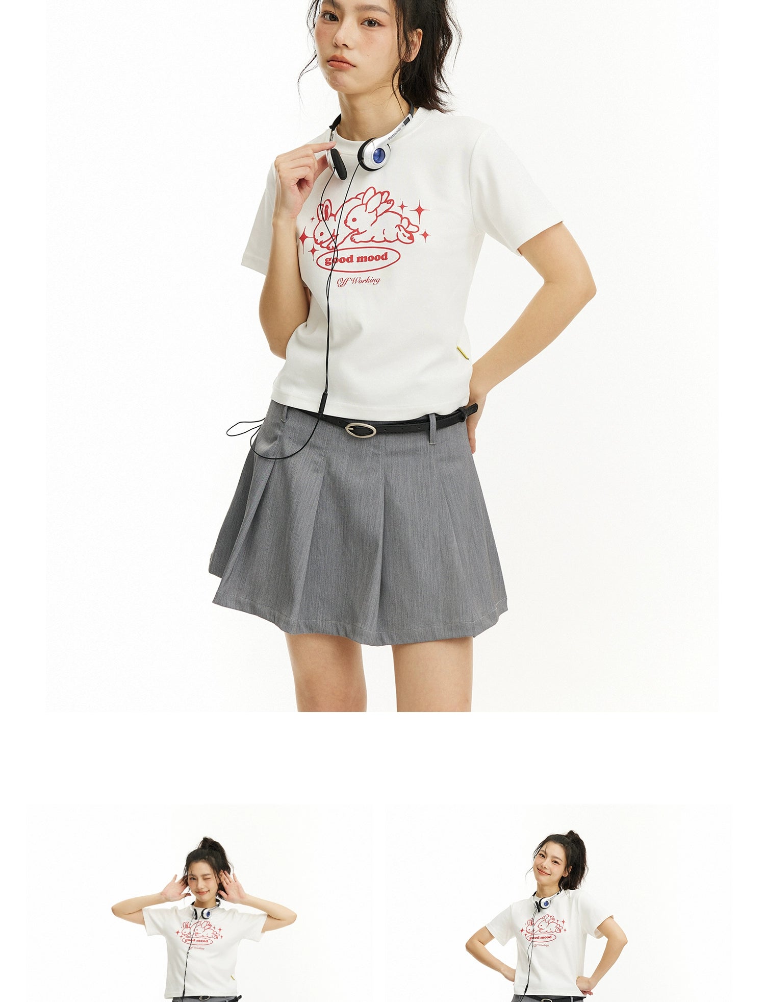 UnderStress Running Rabbit Short Printed Tee