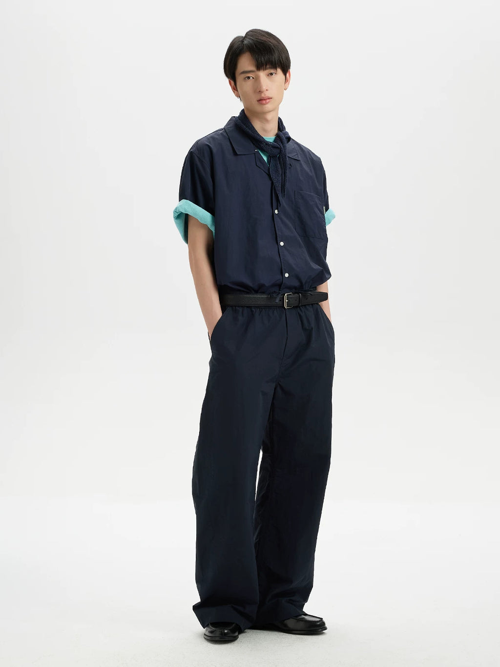 BUTTBILL 280g Breathable Linen-Blend Parachute Pants