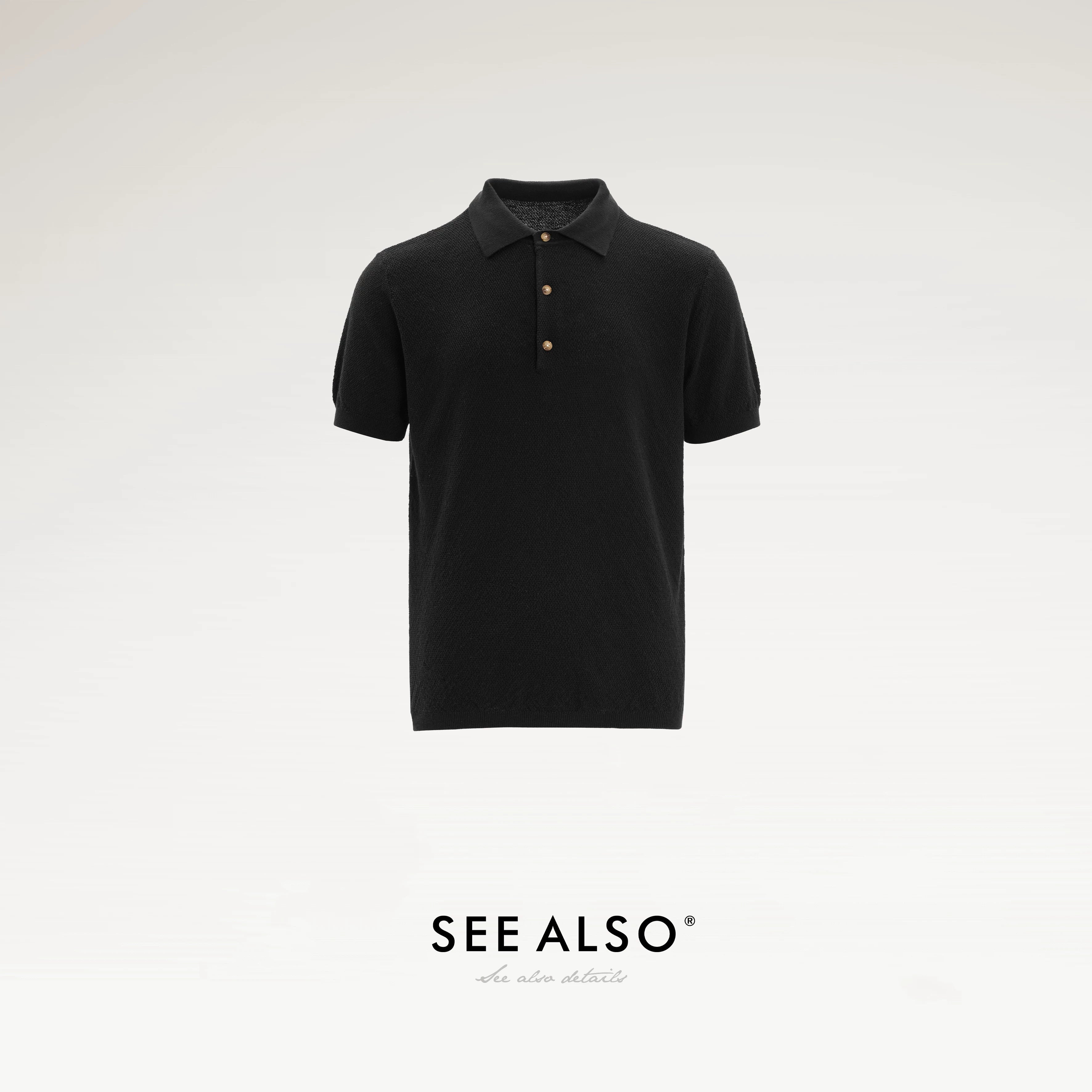 SEE ALSO Breathable Slack Knitted POLO Shirt