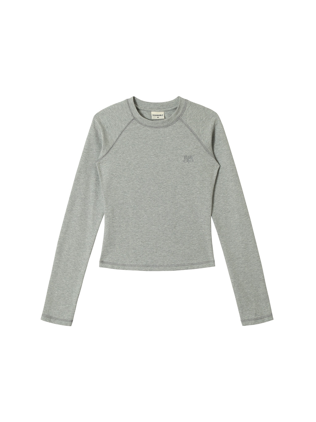 RPB BRAND Vintage Slim Fit Rough Sleeve Versatile Bottom Top