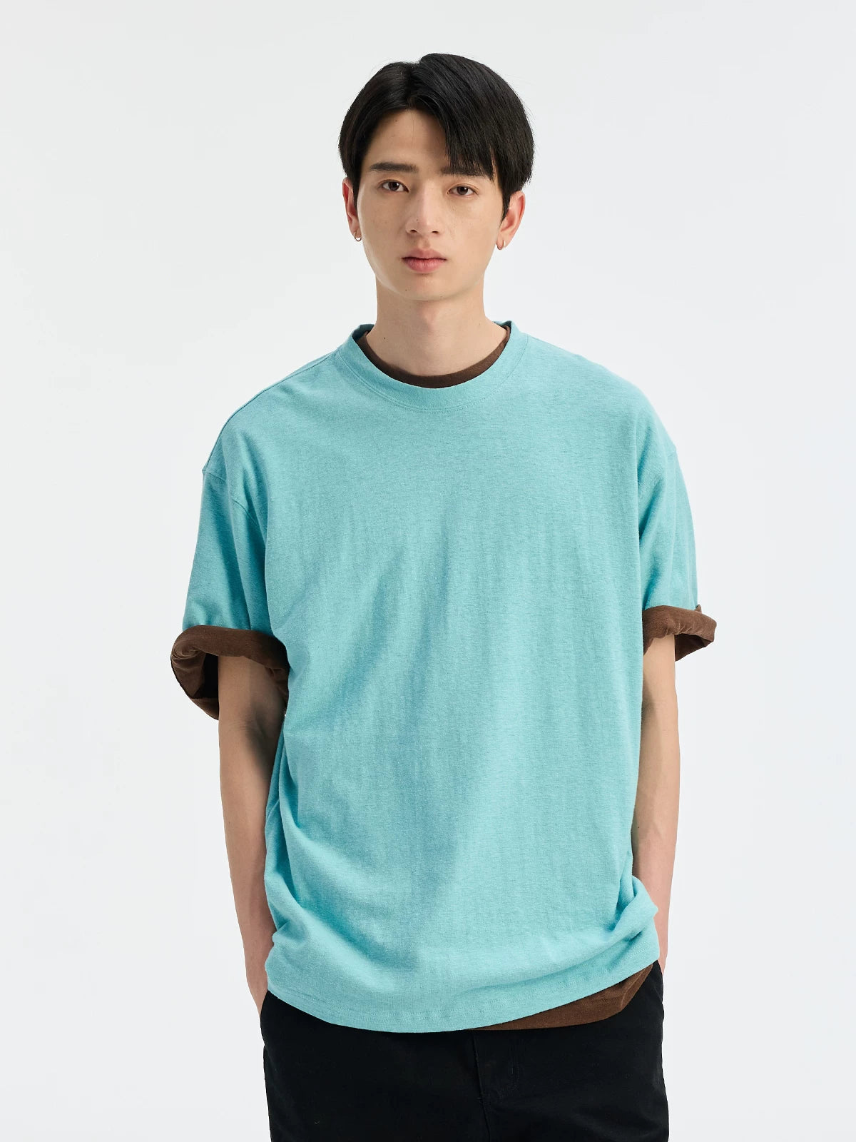 BUTTBILL Vintage Loose Crew Neck Breathable Tee