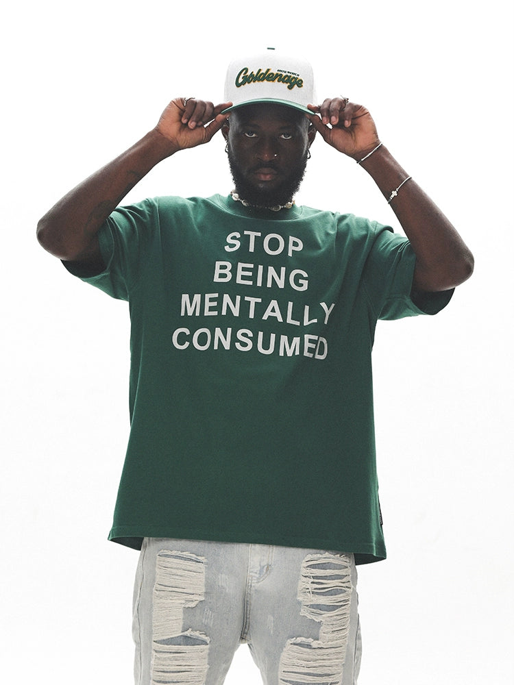 UNTILWERICH Heavy Street Letter Print Tee