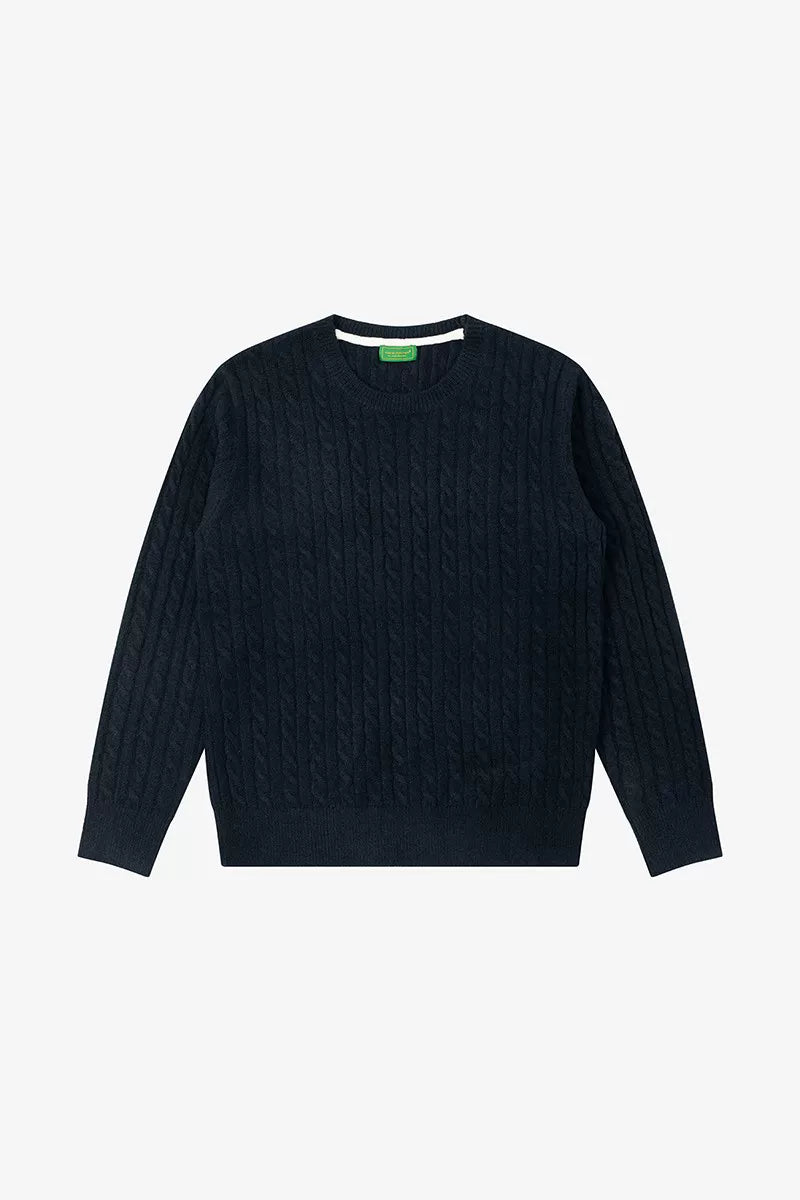 No Logo Casualknitting Crew Neck Sweater