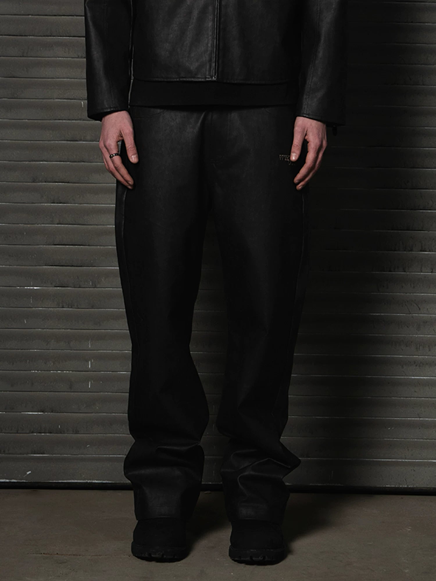 WHOOSIS Versatile Casual Leather Pants