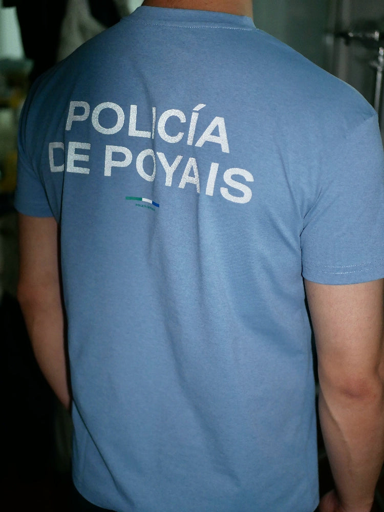 NO LOGO Strip Reflective Printed Front Shoulder Tee