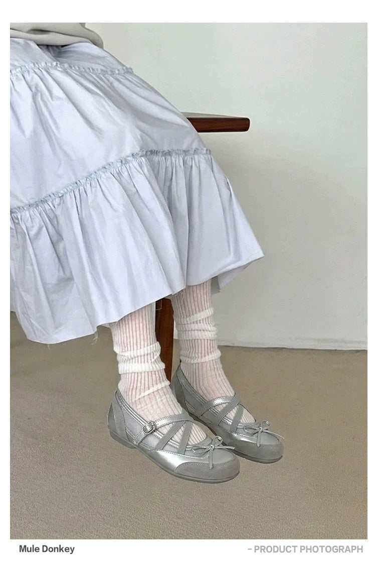 Donkey Vintage Hollow Ballet Flat Shoes