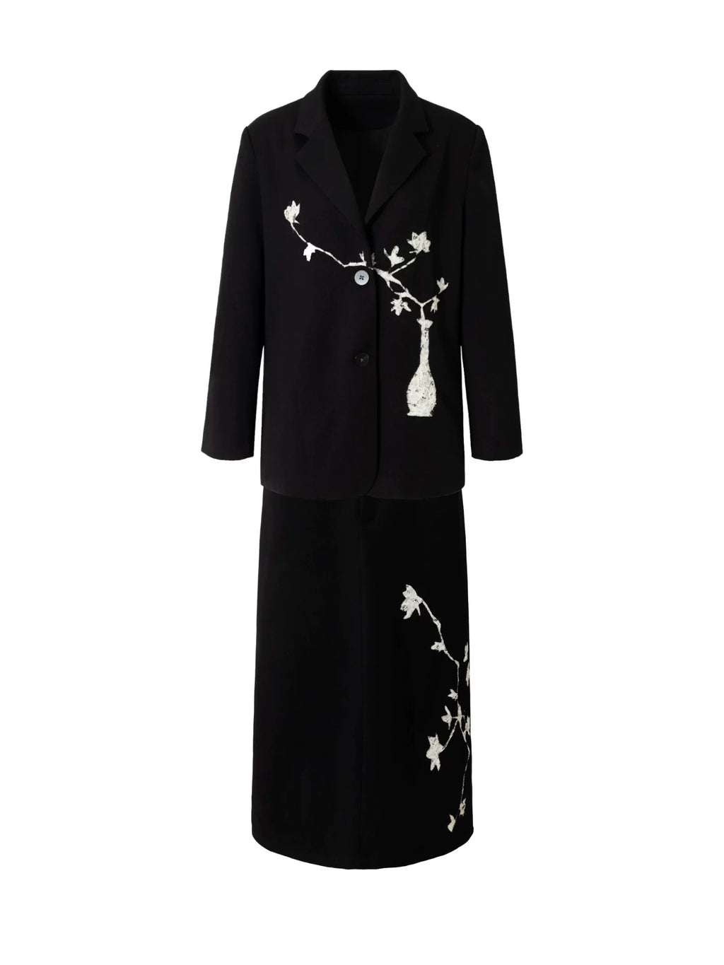 LOUMUTAKU New Chinese Magnolia Suit