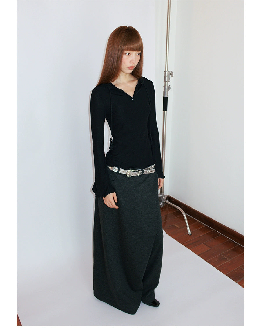 FUNKYFUN Slash-cut Silhouette Culottes