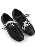 AMBSOM Top Layer Cowhide Flat-soled Casual Shoes