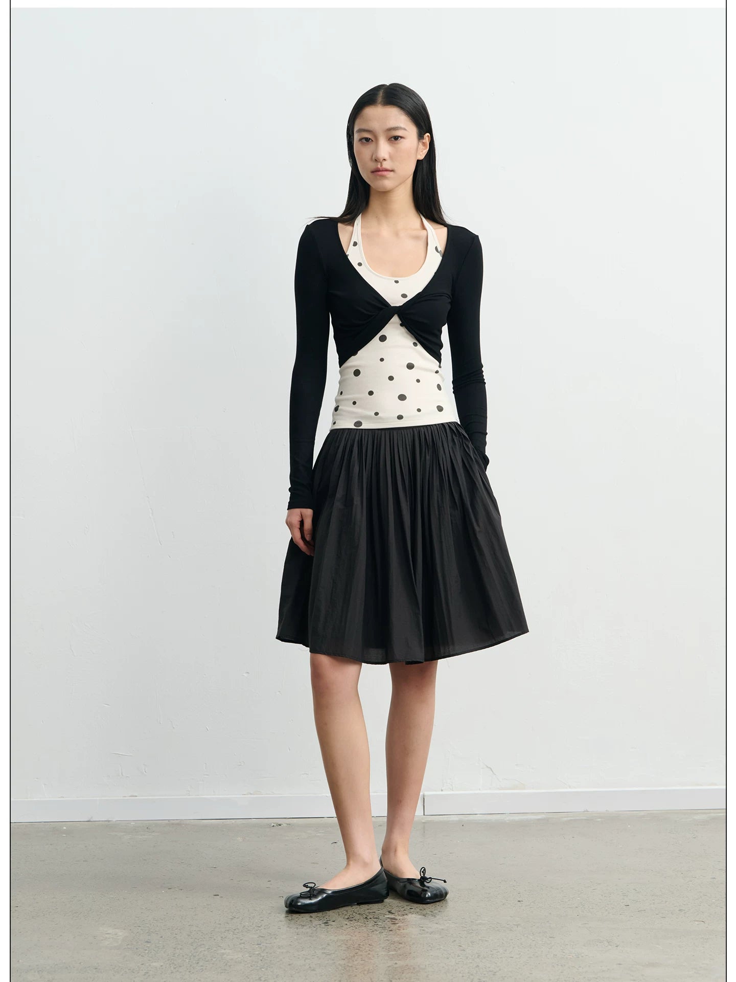 LINY LIBERTY Organ Pleated Skirt