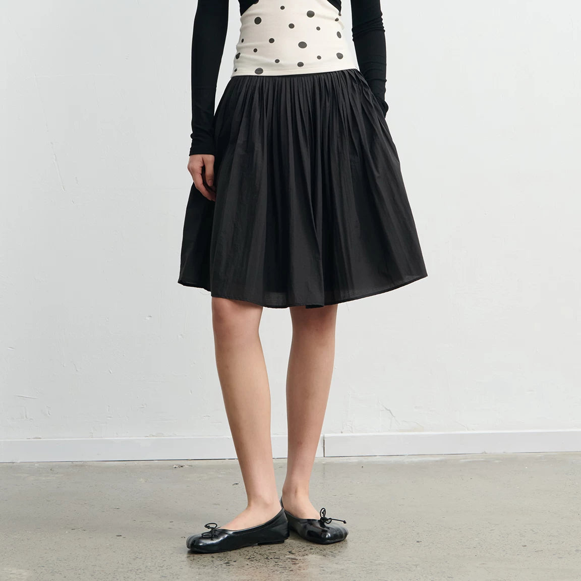 LINY LIBERTY Organ Pleated Skirt