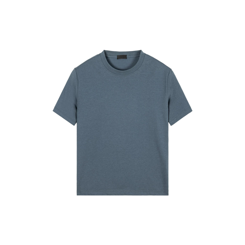 PLUS NO LOGO Simple and Versatile Front Shoulder Casual Tee