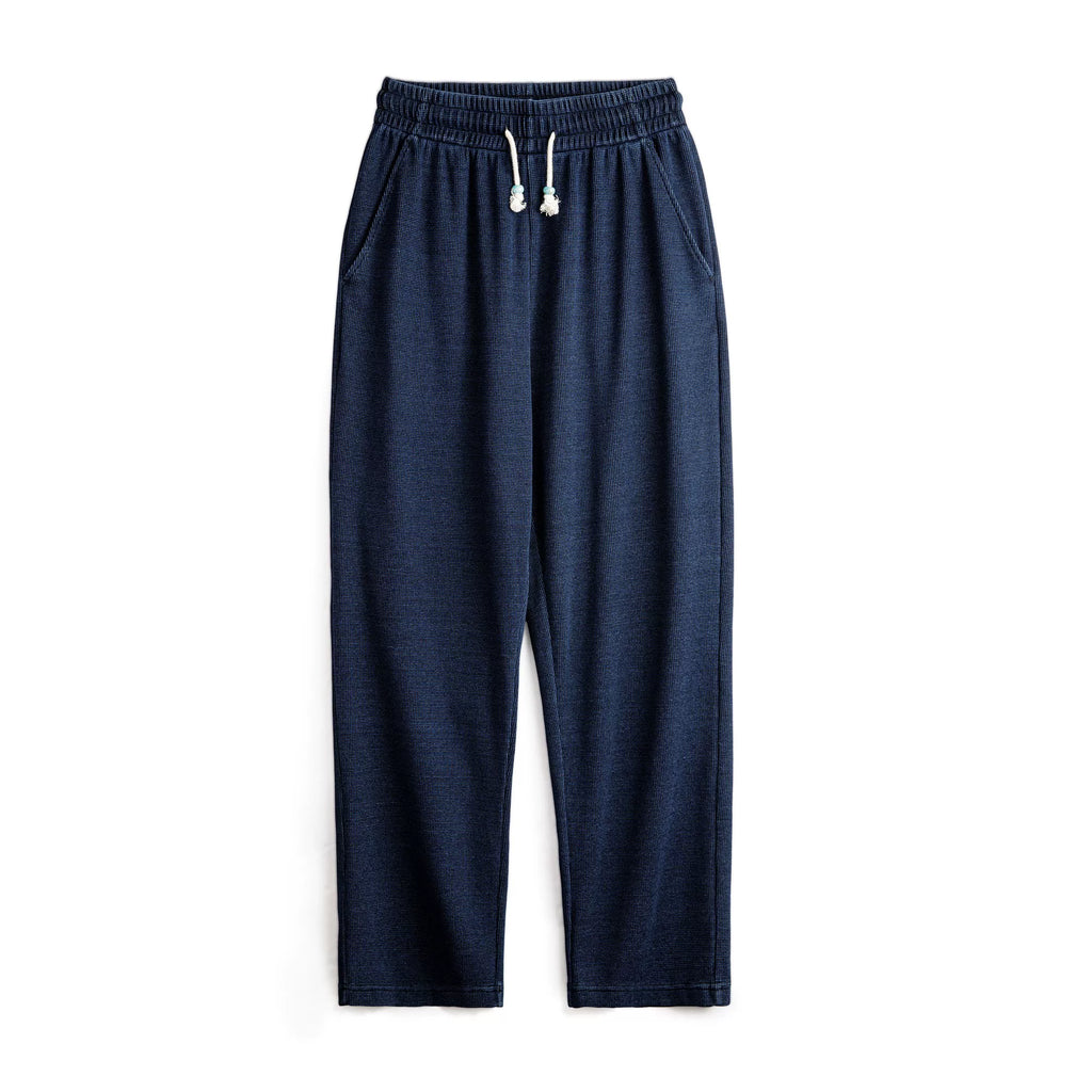 Madden retro knitted drape waffle loose straight casual sweatpants