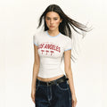 Ariseism Retro Babes Print Crew Neck Tee