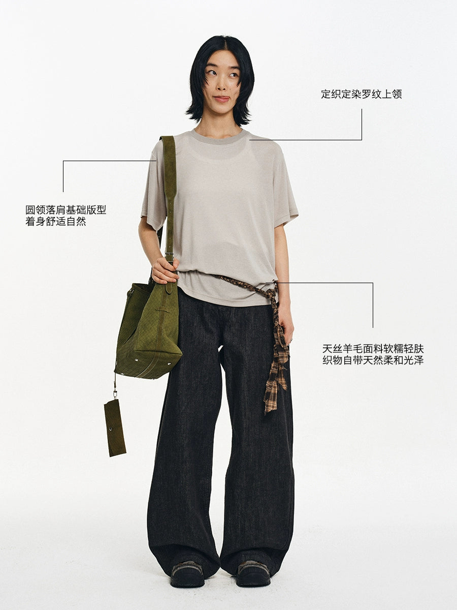 LIMPIDOCULUS Casual Versatile Simple Tee