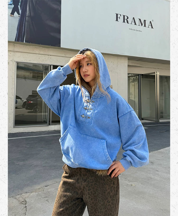 CCYE Lobster Button Heavy Hooded Sweater