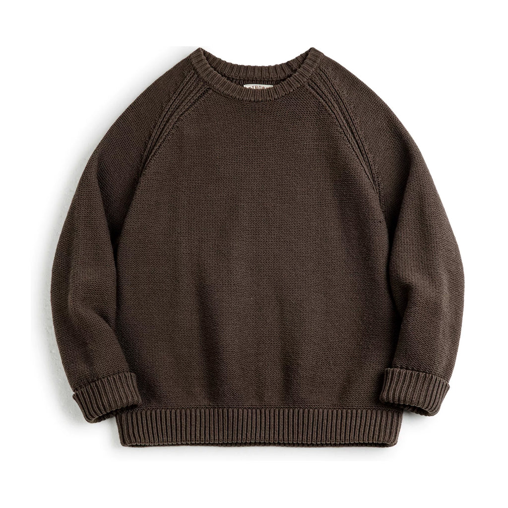 Madden Retro Heavy Crew Neck Knitted Sweater