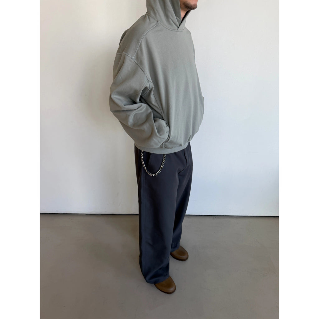 Anniehall Vintage Short Wide Hooded Sweater