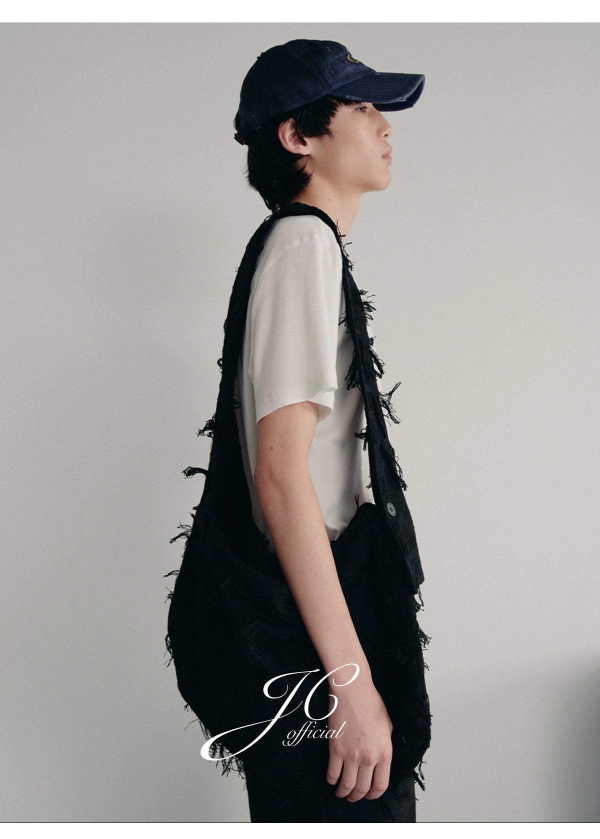 JCAESAR Fringed Rhombus Messenger Bag