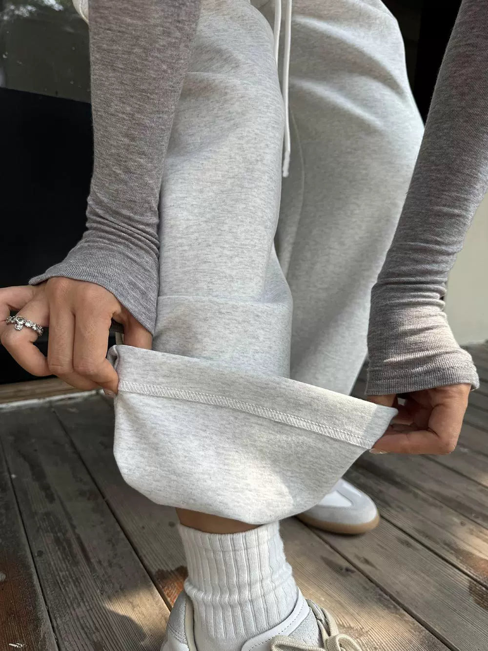 Audwyn Striped Scimitar Drawstring Sweatpants