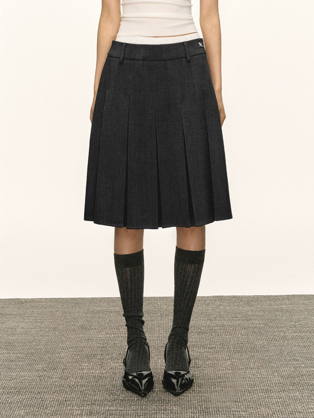 Ariseism Vintage Pleated Skirt Skirt