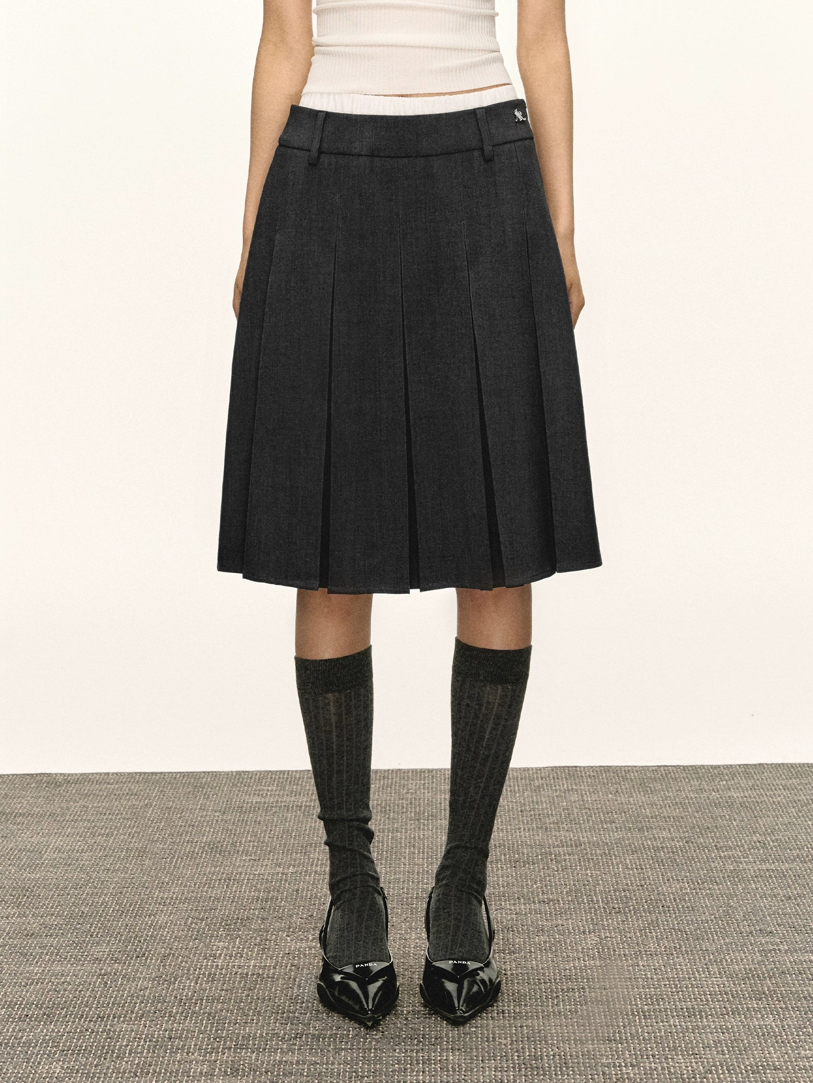 Ariseism Vintage Pleated Skirt Skirt