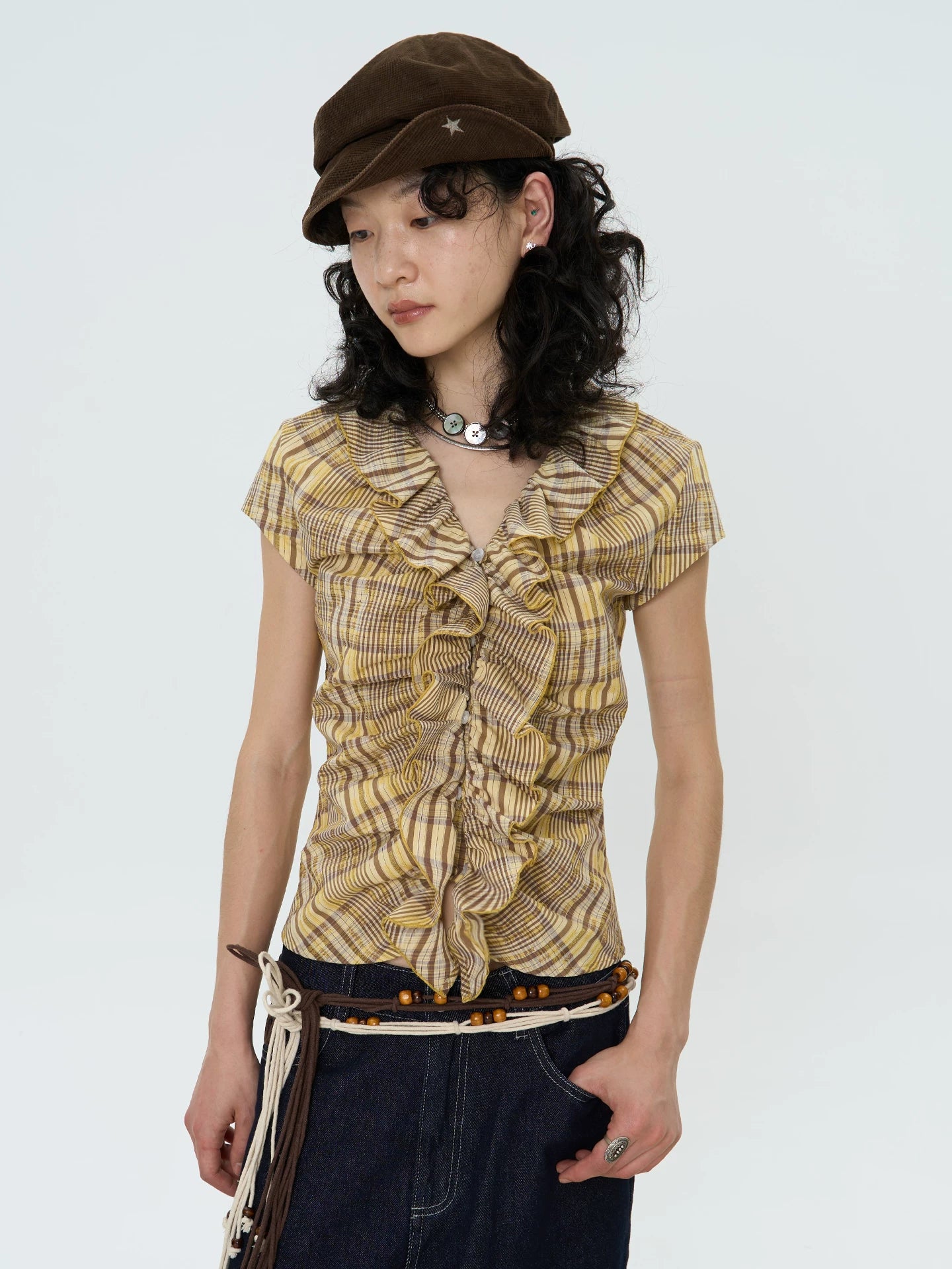 Enteralt Lattice Micro-elastic Slim Tee