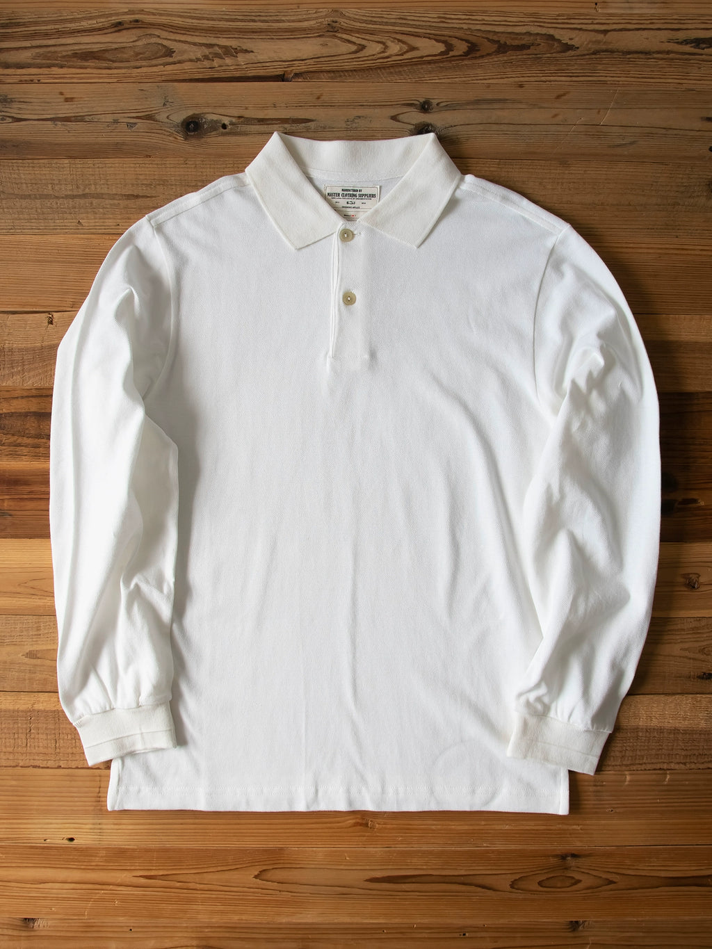 PrintAce Vintage Loose Lapel Long Sleeve POLO Shirt