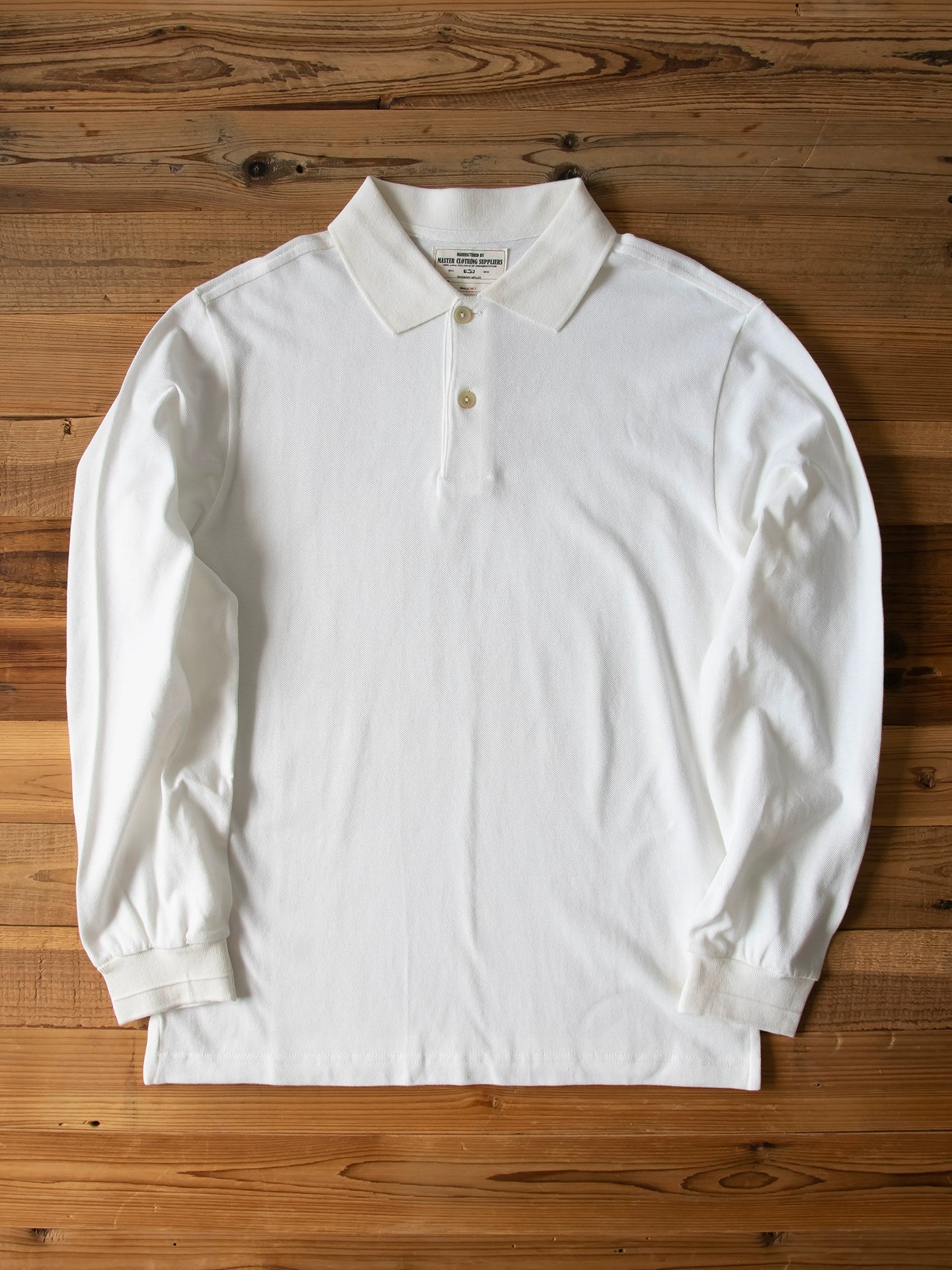 PrintAce Vintage Loose Lapel Long Sleeve POLO Shirt