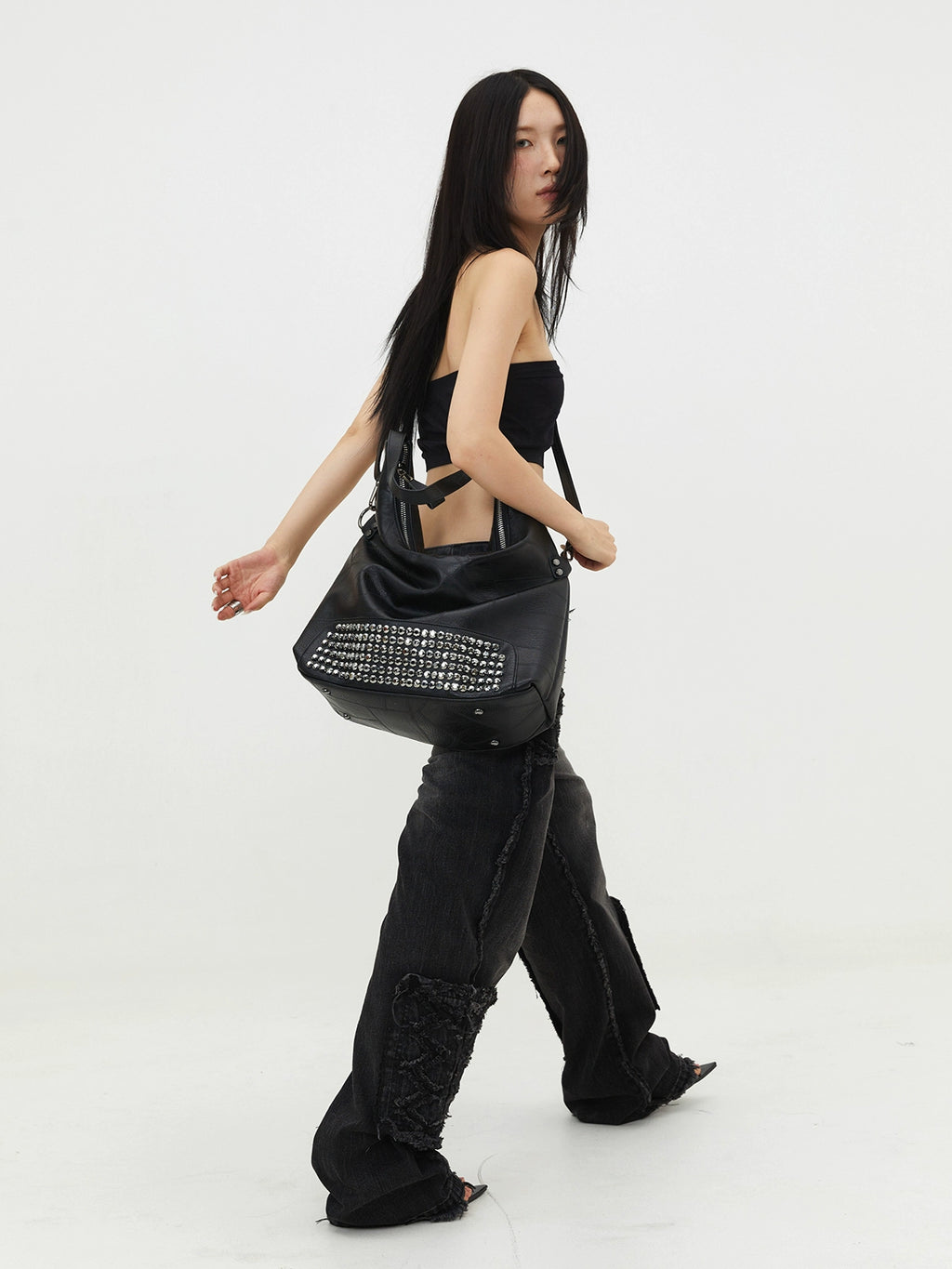 BINGBONG Shoulder Bag Liuding Large Bag Millennium Oblique Span Bag