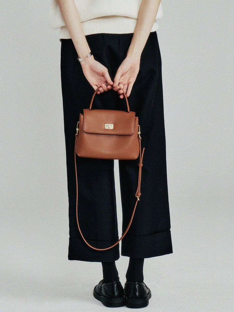 Avalea Soft Cowhide Portable Shoulder Messenger Bag