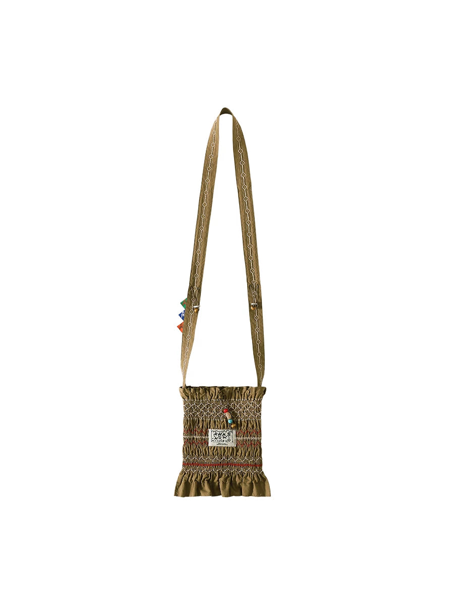 CONP Pleated Wrap Embroidery Nomadic Oblique Span Pouch