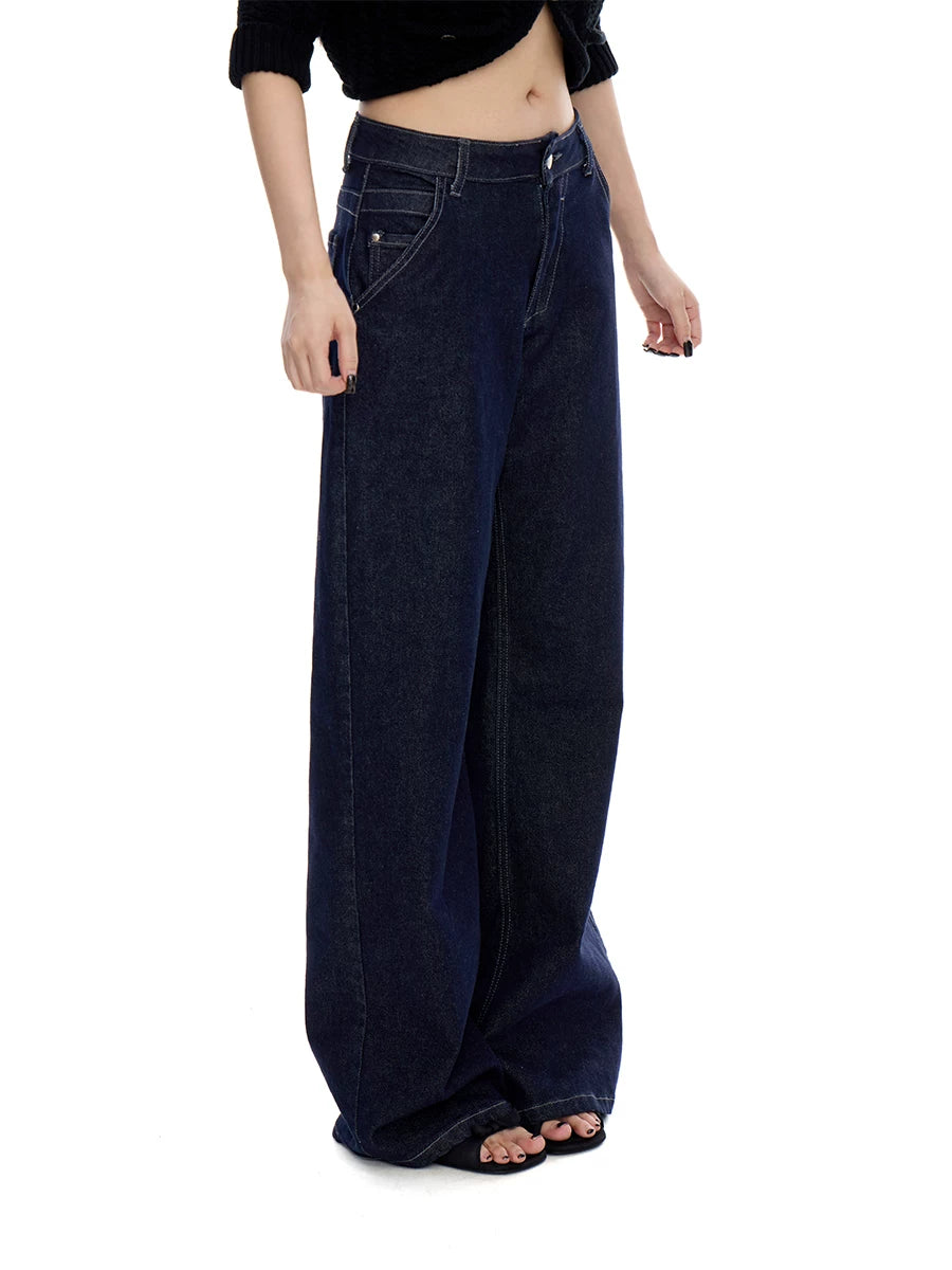 WITHMIN Low-rise Slim Straight Jeans