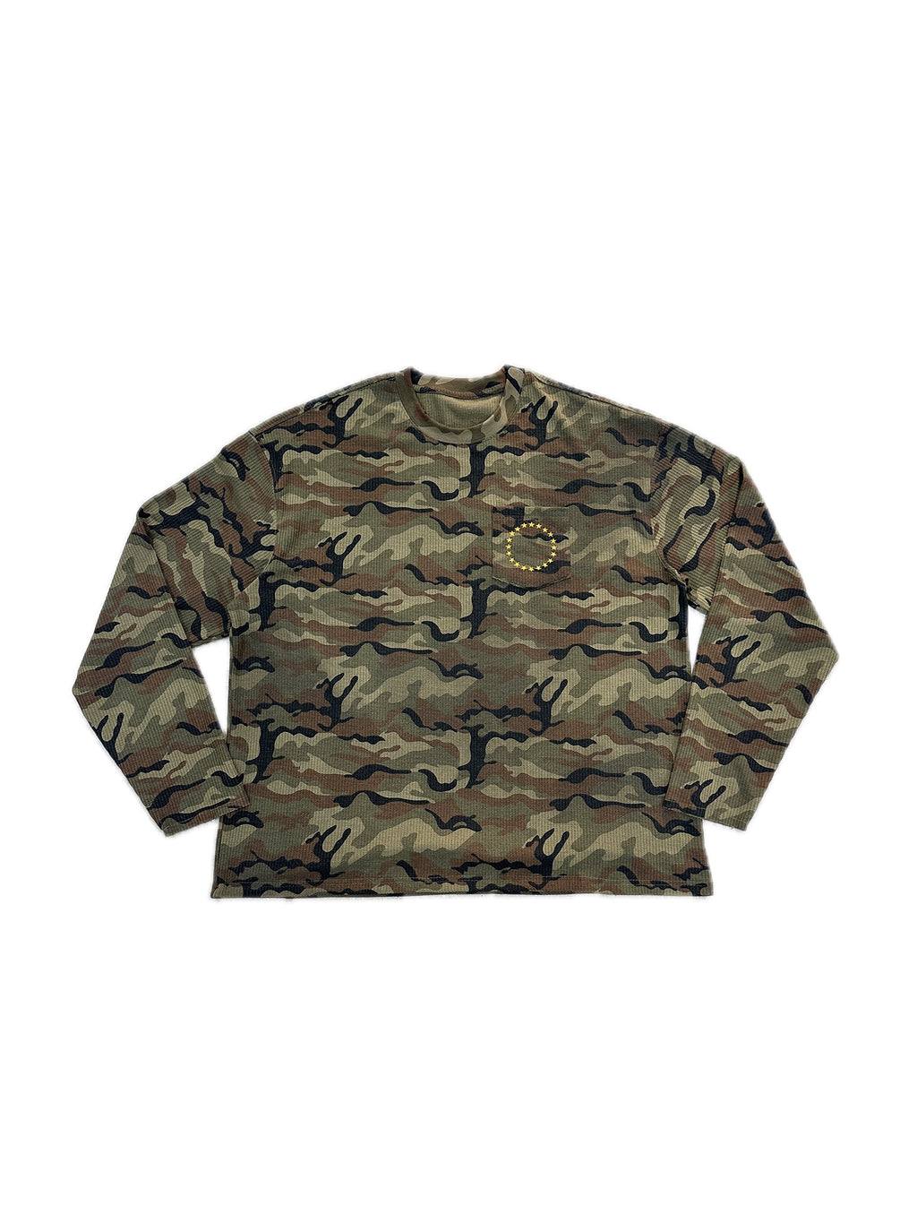 LIBERAFIT Camouflage Waffle Embroidery Long Sleeve