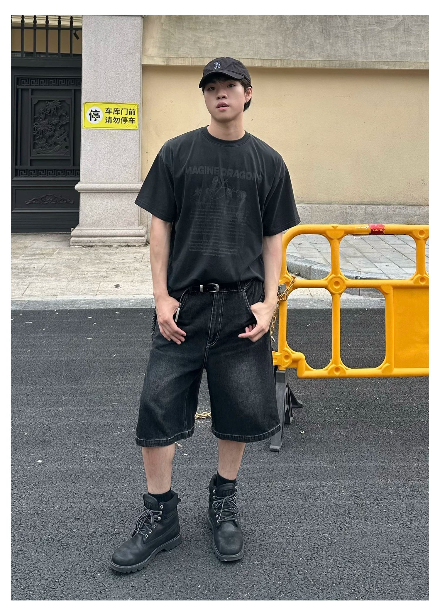 SINONOME Retro Short Version Loose Tee