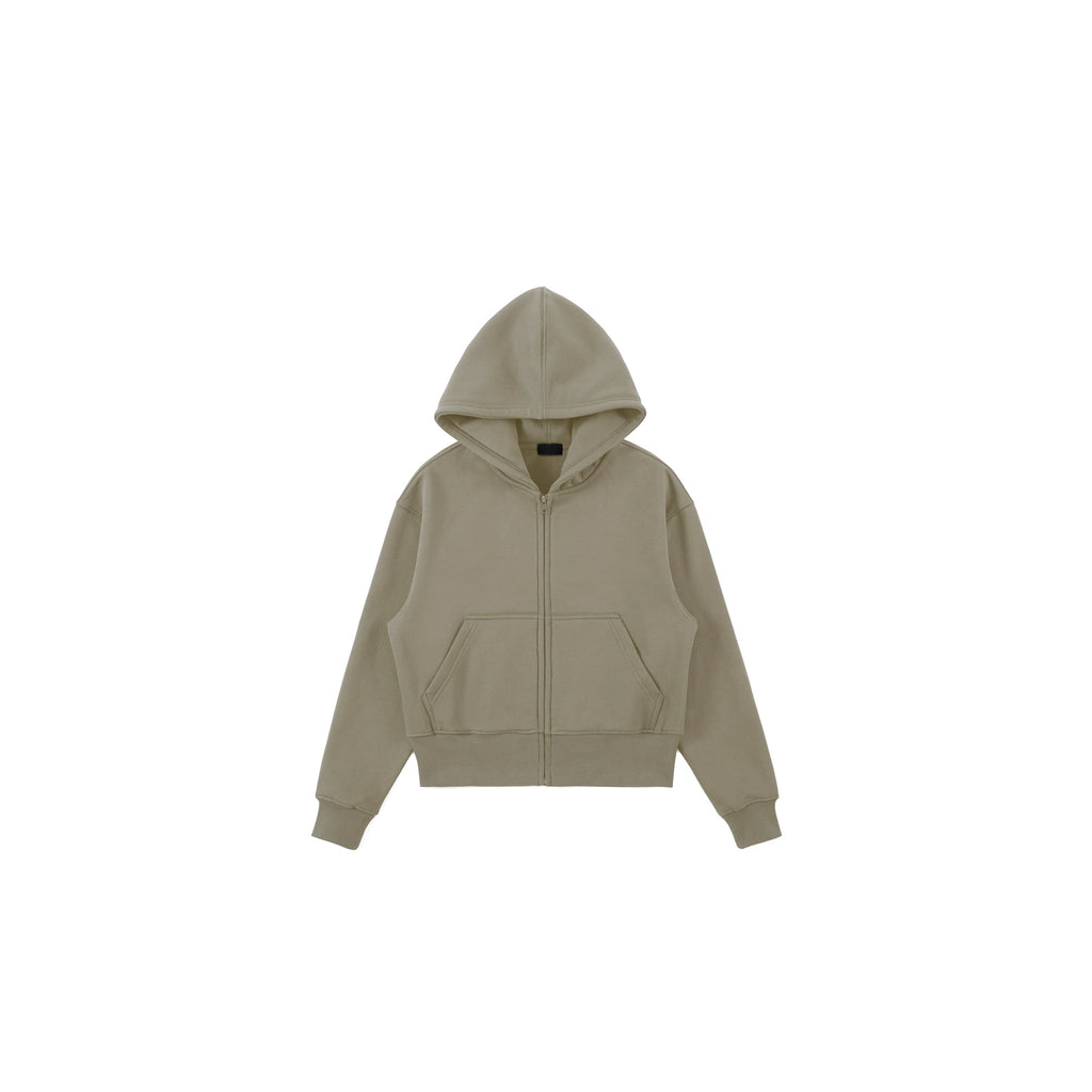 PLUS NO LOGO Short Zipper Hoodie Sweater Jacket
