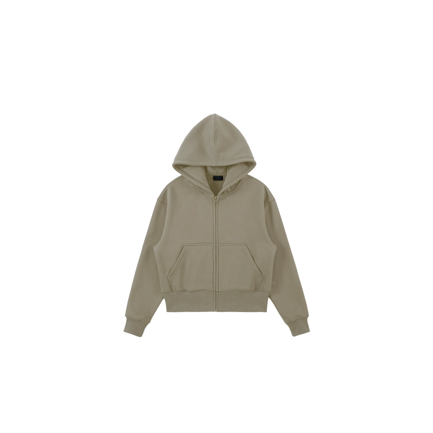 PLUS NO LOGO Short Zipper Hoodie Sweater Jacket
