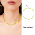PP Green Apple Crystal Beaded Versatile Clavicle Chain
