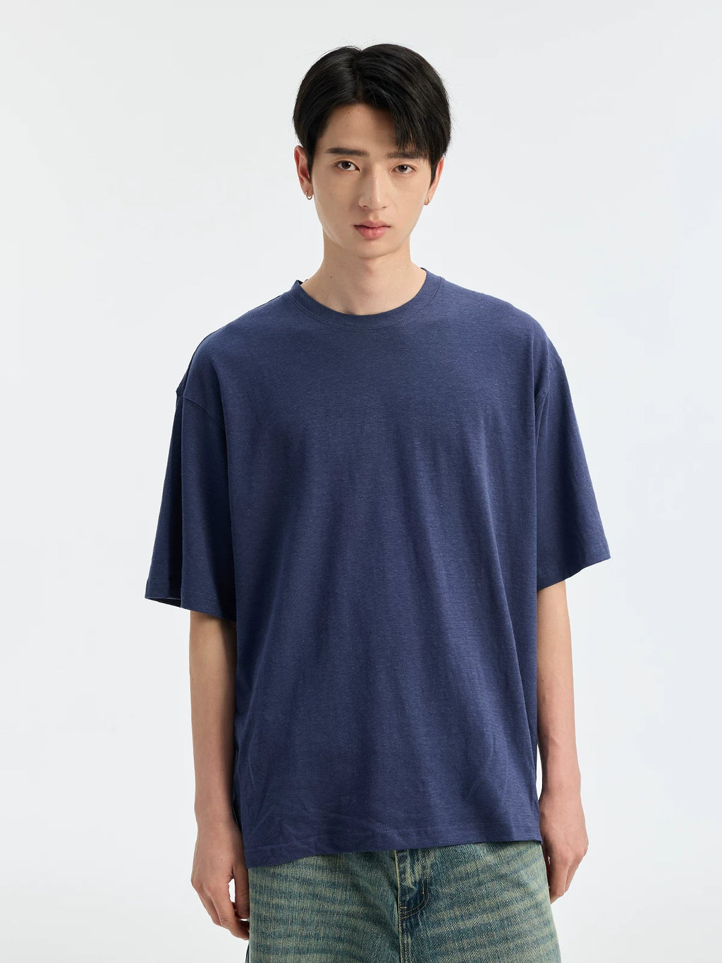 BUTTBILL Vintage Loose Crew Neck Breathable Tee