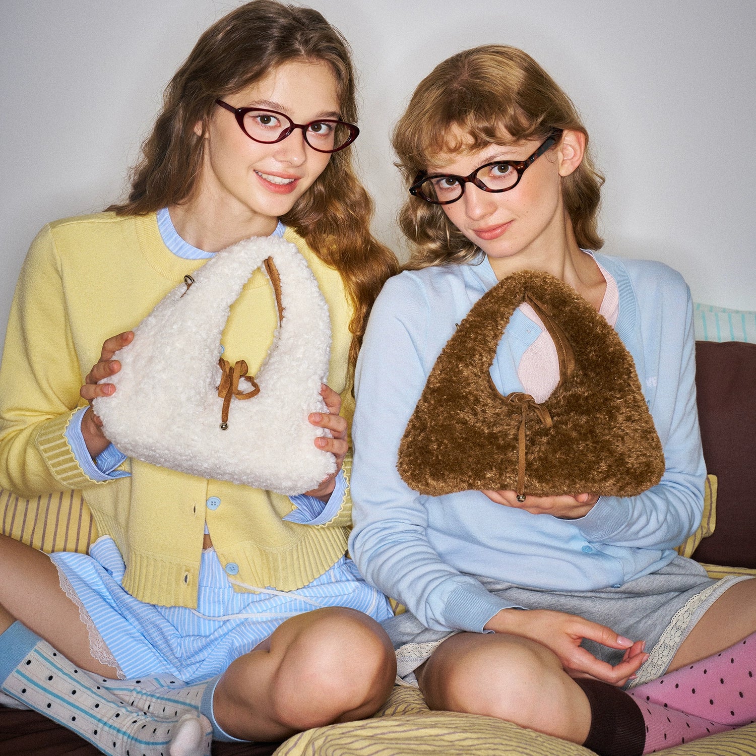 MUVA Cute Casual Plush Tote Bag