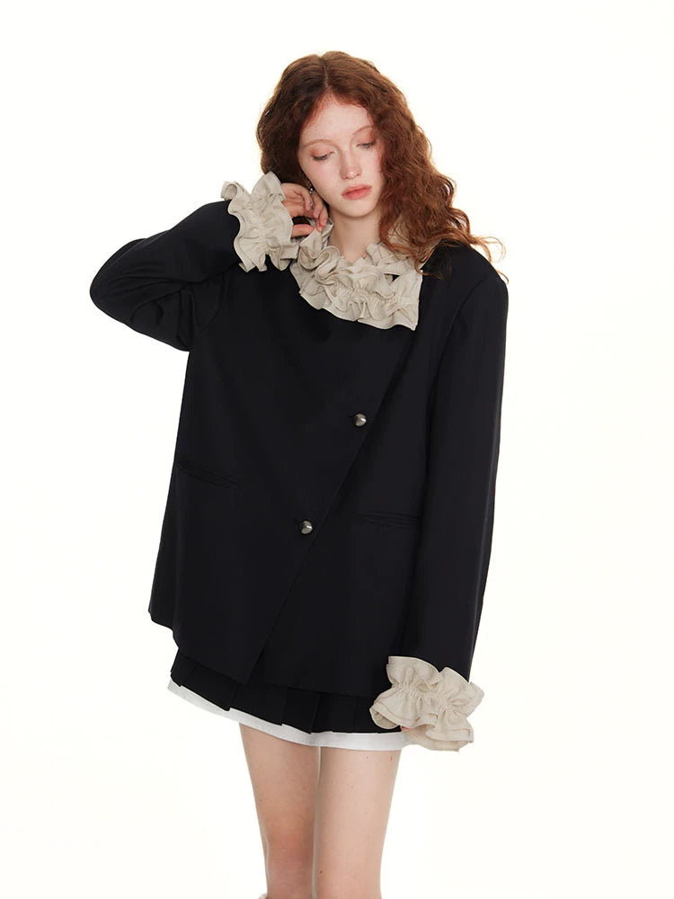 SUREENOUGH Vintage Lace Blazer