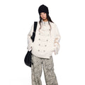 EZEK Pleated Short Double-sided Wool Coat