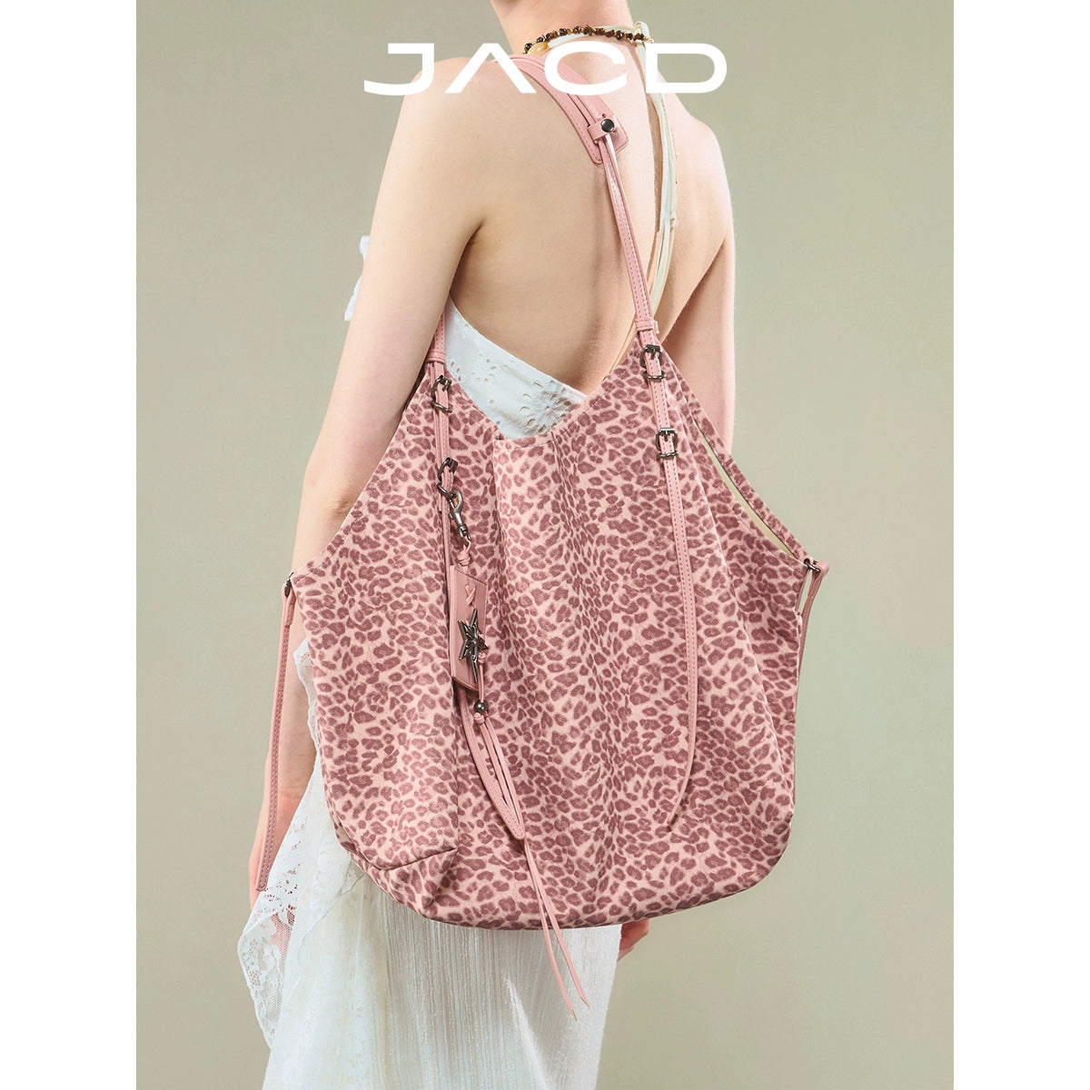JACD Slack Leopard Print Tote Bag