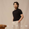 CULTA Lapel Vintage Knitted Polo Shirt