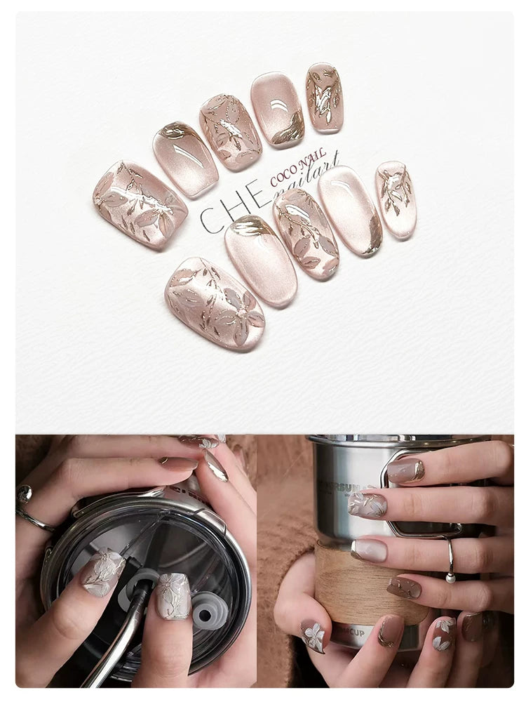 COCO Light Luxury High Sense White Hand-worn Armor