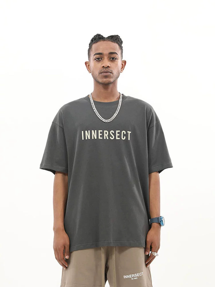 INNERSECT Trendy Brand Letter Versatile Loose Tee