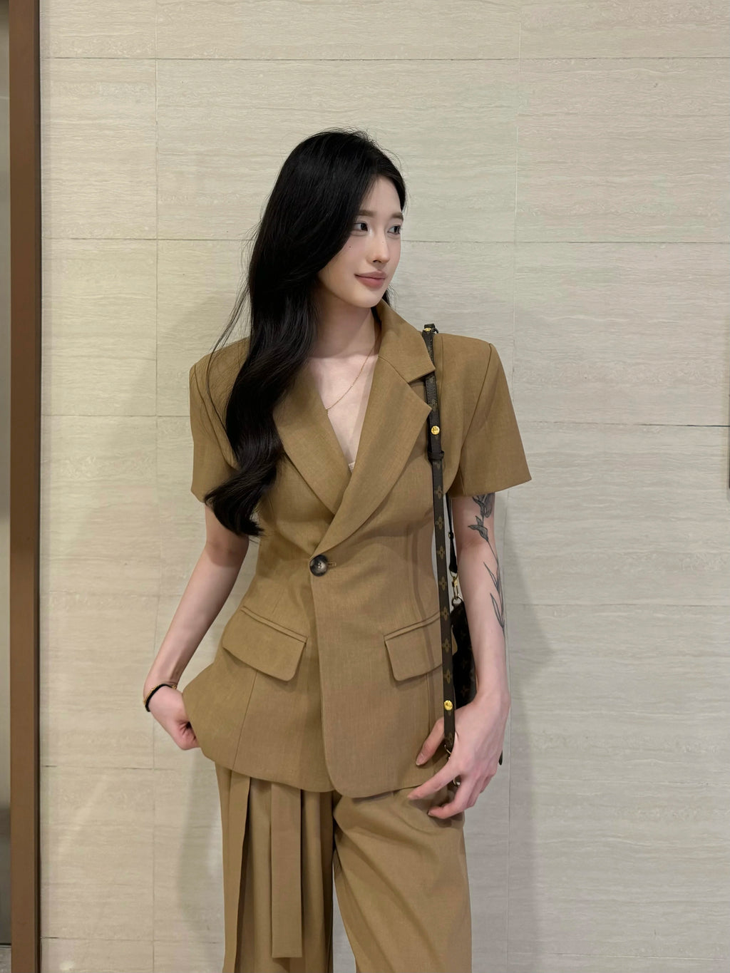 PANPANSTUDIO Suit Medium and Long Wide-leg Pants