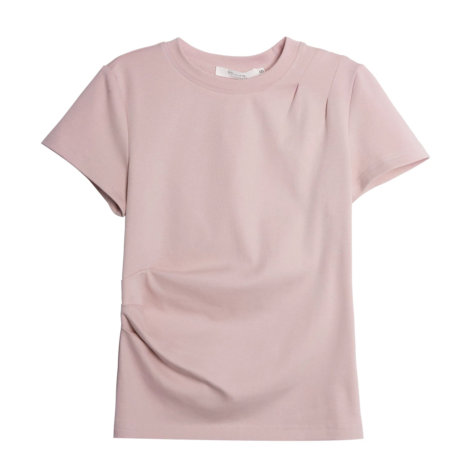 XUJING Crew Neck Shoulder Versatile Skinny Tee