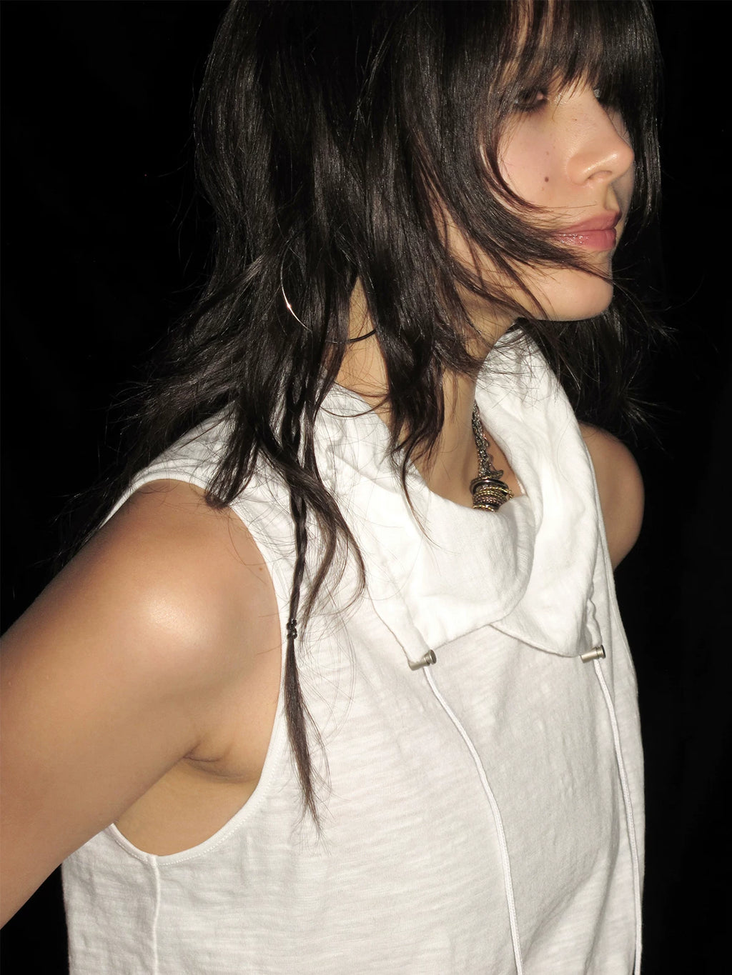 WearAndtear Drawstring Loose Sleeveless Vest Sling