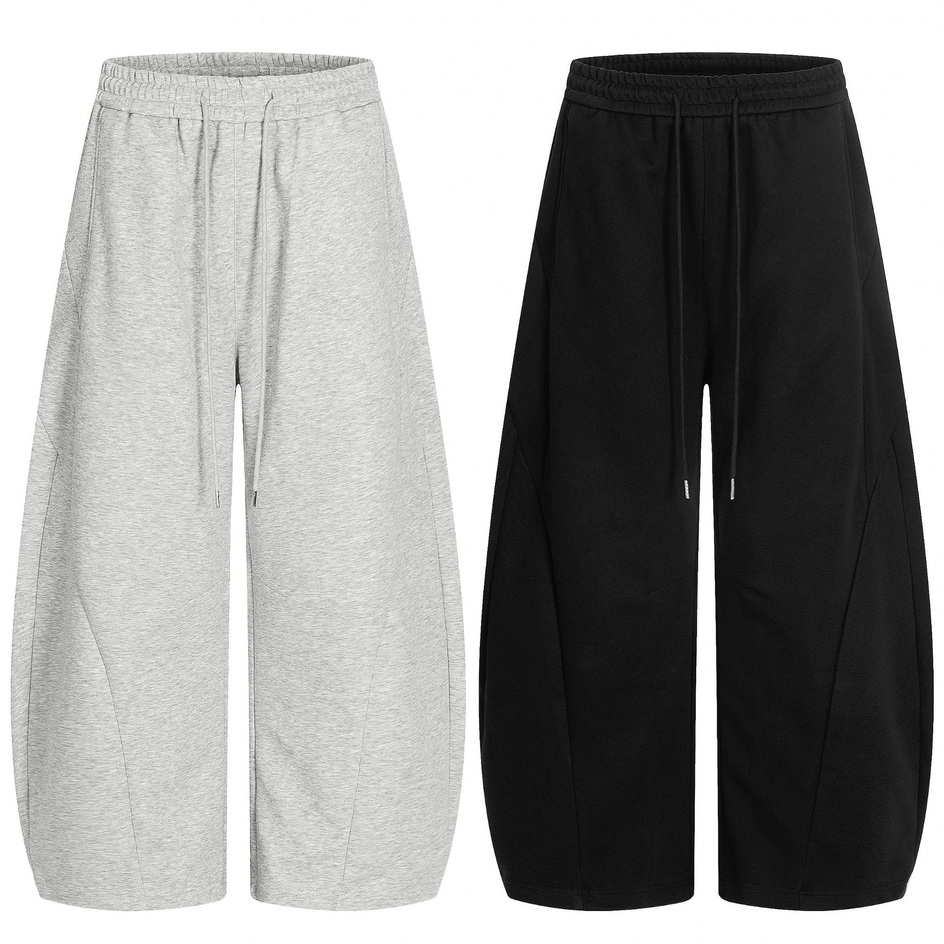 11KN Sports Wide Leg Loose Drawstring Skinny Sweatpants